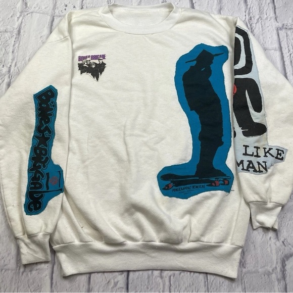 Vtg 1986 Bones Brigade Powell Peralta Rodney Mullen Skeleton Graphic Sweatshirt - Picture 2 of 16